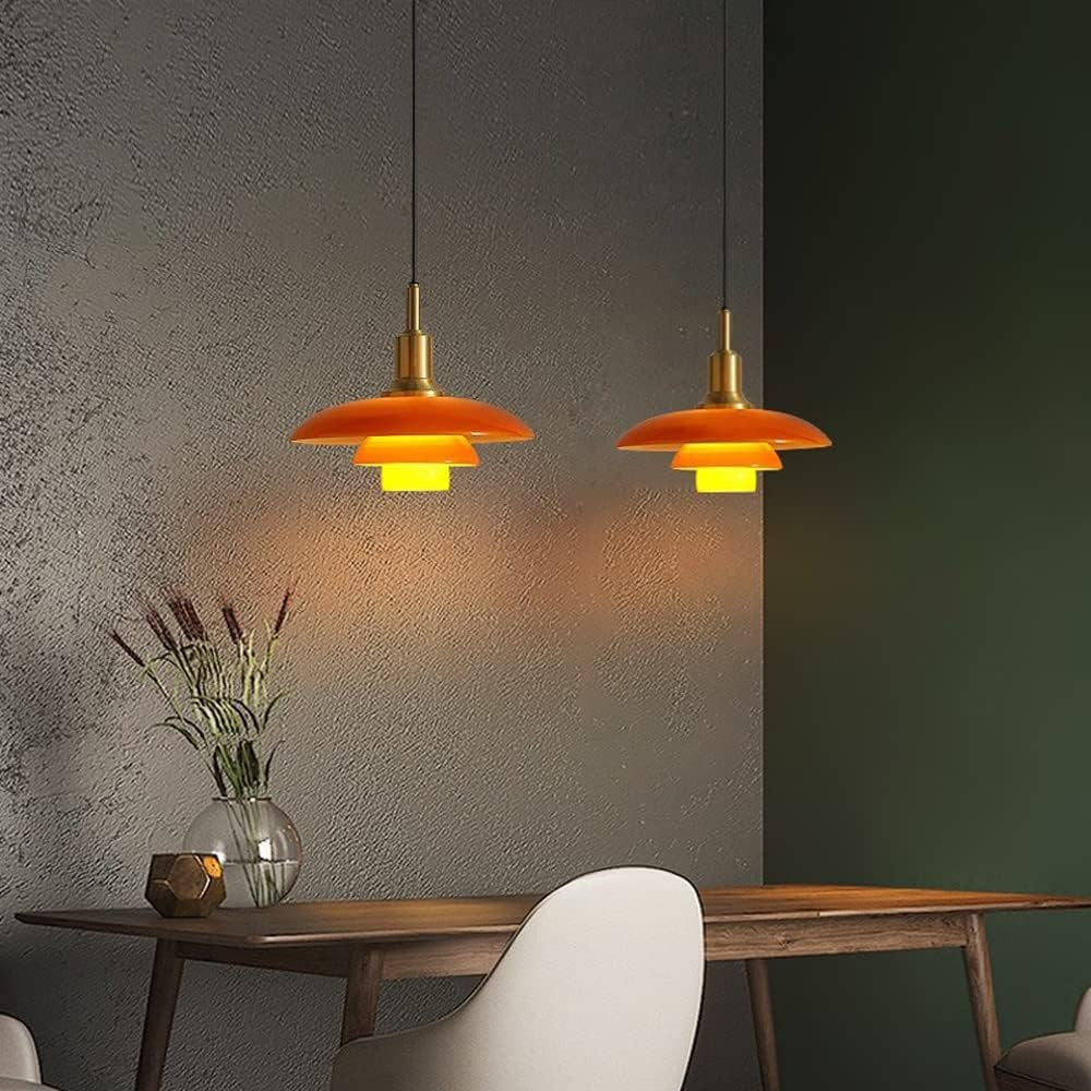 Suspension Design Verre Soufflé Style Scandinave pour Salon et Chambre | VELUX™ - Lampes Design