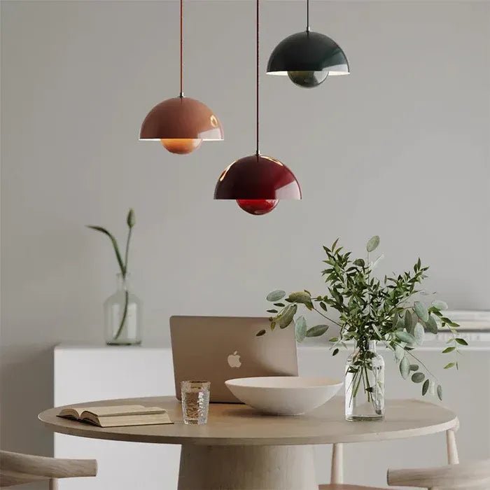 Suspension Dôme Design Scandinave — Lampe Coloré Métal pour Salon, Chambre, Salle à Manger | BULLO™ - Lampes Design