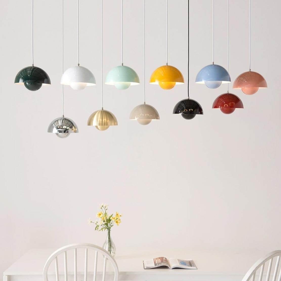 Suspension Dôme Design Scandinave — Lampe Coloré Métal pour Salon, Chambre, Salle à Manger | BULLO™ - Lampes Design