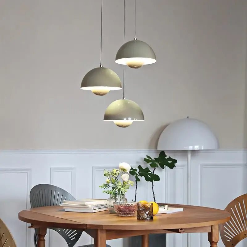 Suspension Dôme Design Scandinave — Lampe Coloré Métal pour Salon, Chambre, Salle à Manger | BULLO™ - Lampes Design