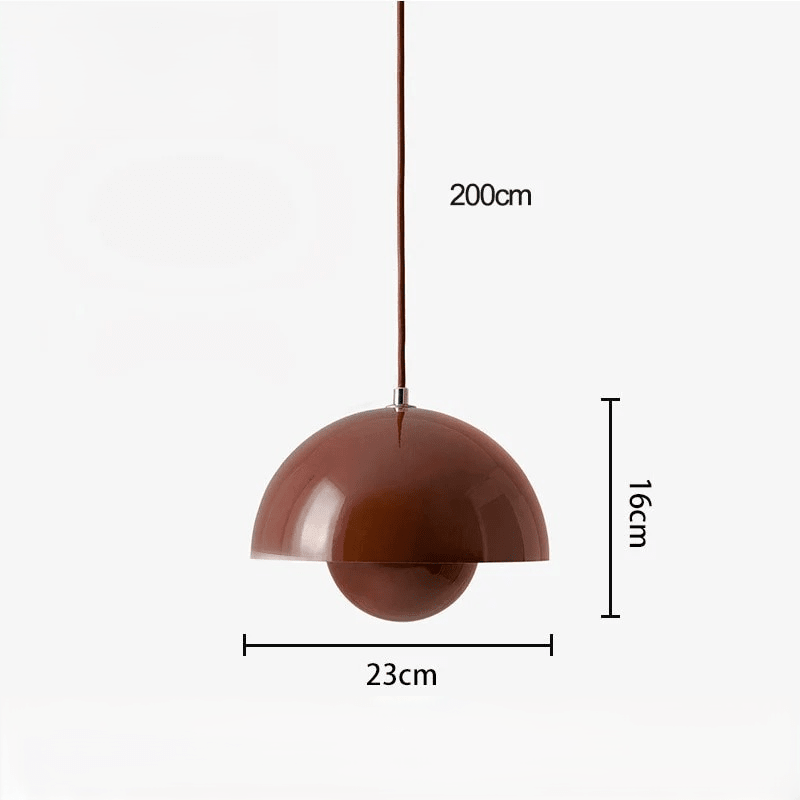 Suspension Dôme Design Scandinave — Lampe Coloré Métal pour Salon, Chambre, Salle à Manger | BULLO™ - Lampes Design