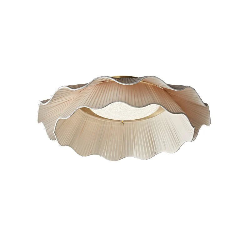 Suspension Forme Coquillage Cuivre & Tissu — Lustre Minimaliste Style Nordique | COQUILLE™ - Lampes Design