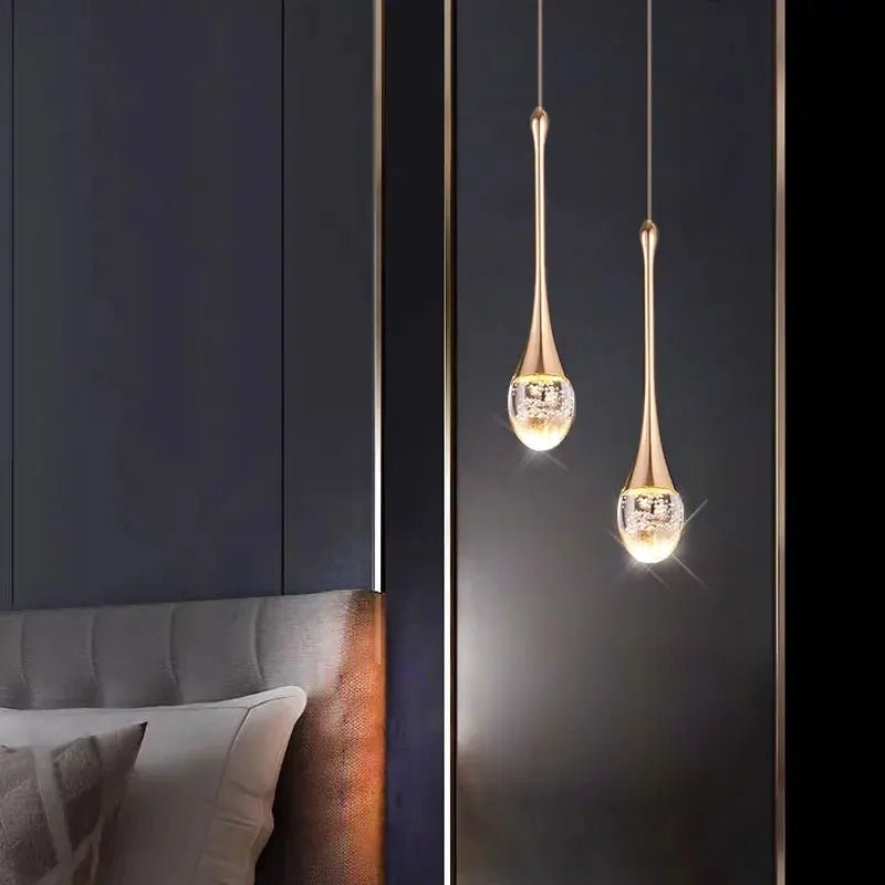 Suspension Goutte en Cristal à Bulles — 1 à 3 Têtes LED | BULLE™ - Lampes Design