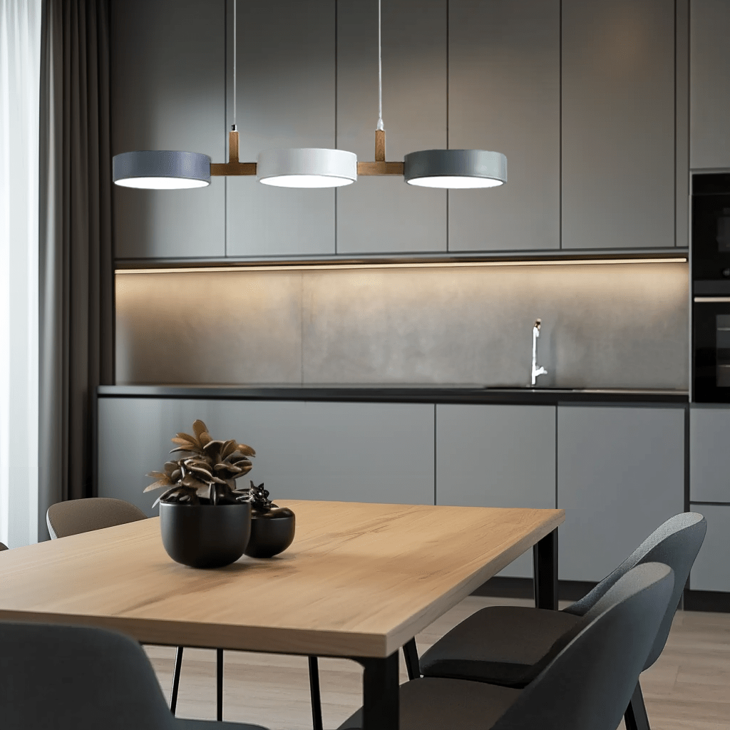 Suspension LED Design Nordique Bois et Métal Blanc | Rangeen - Lampes Design