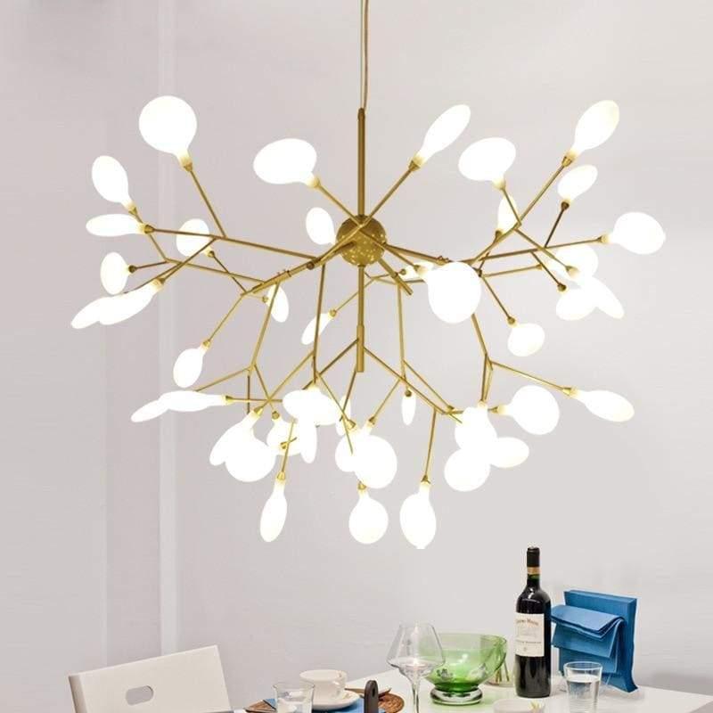 Suspension luminaire arbre doré design LED | TREE