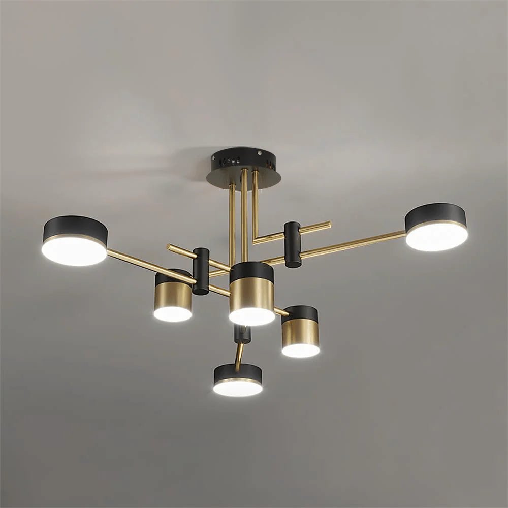 Suspension Multi-Têtes en Fer — Lustre Style Art Déco Nordique | PALME™ - Lampes Design