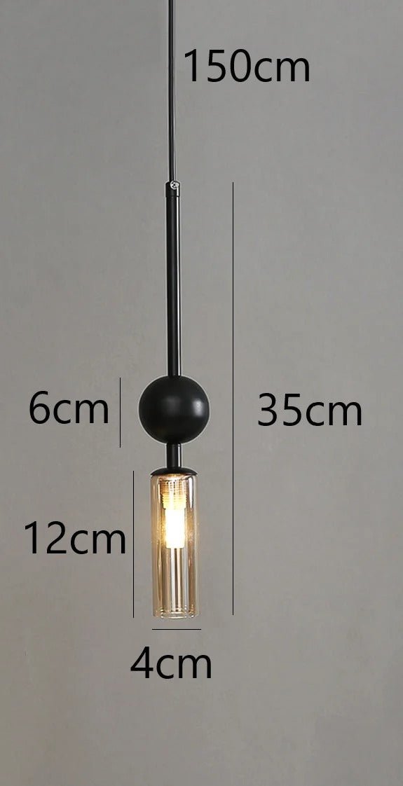 Suspension Nordique en Verre Soufflé et Fer Plaqué — Ampoule G9 Incluse | STOCKHOLM™ - Lampes Design
