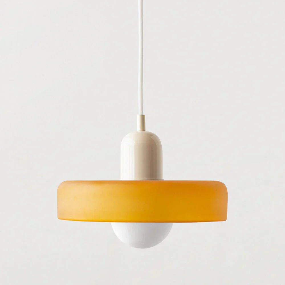 Suspension nordique rétro en verre coloré | Freya - Lampes Design