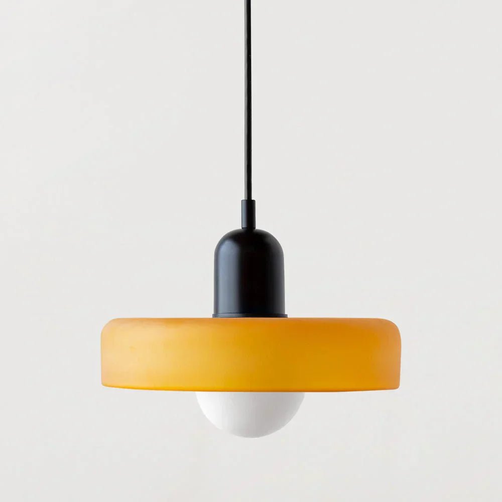 Suspension nordique rétro en verre coloré | Freya - Lampes Design