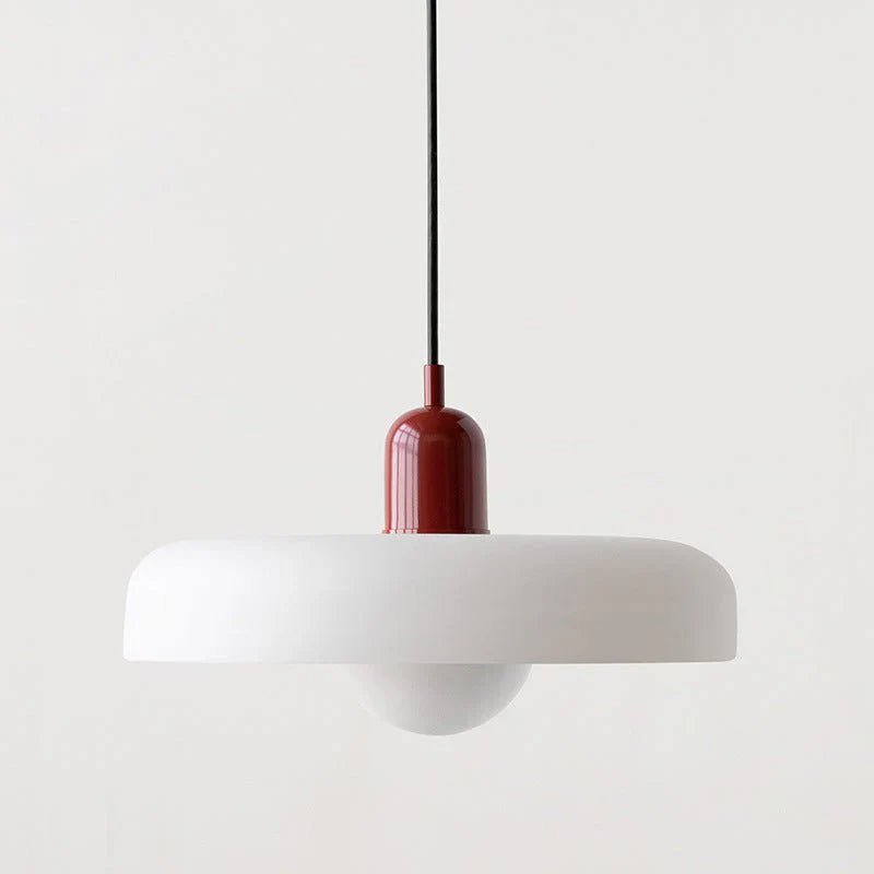 Suspension nordique rétro en verre coloré | Freya - Lampes Design