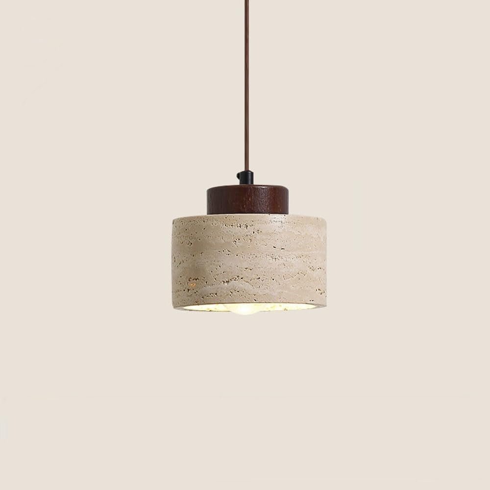 Suspension Wabi - Sabi en Travertin Naturel Créative | Wabi - Lampes Design