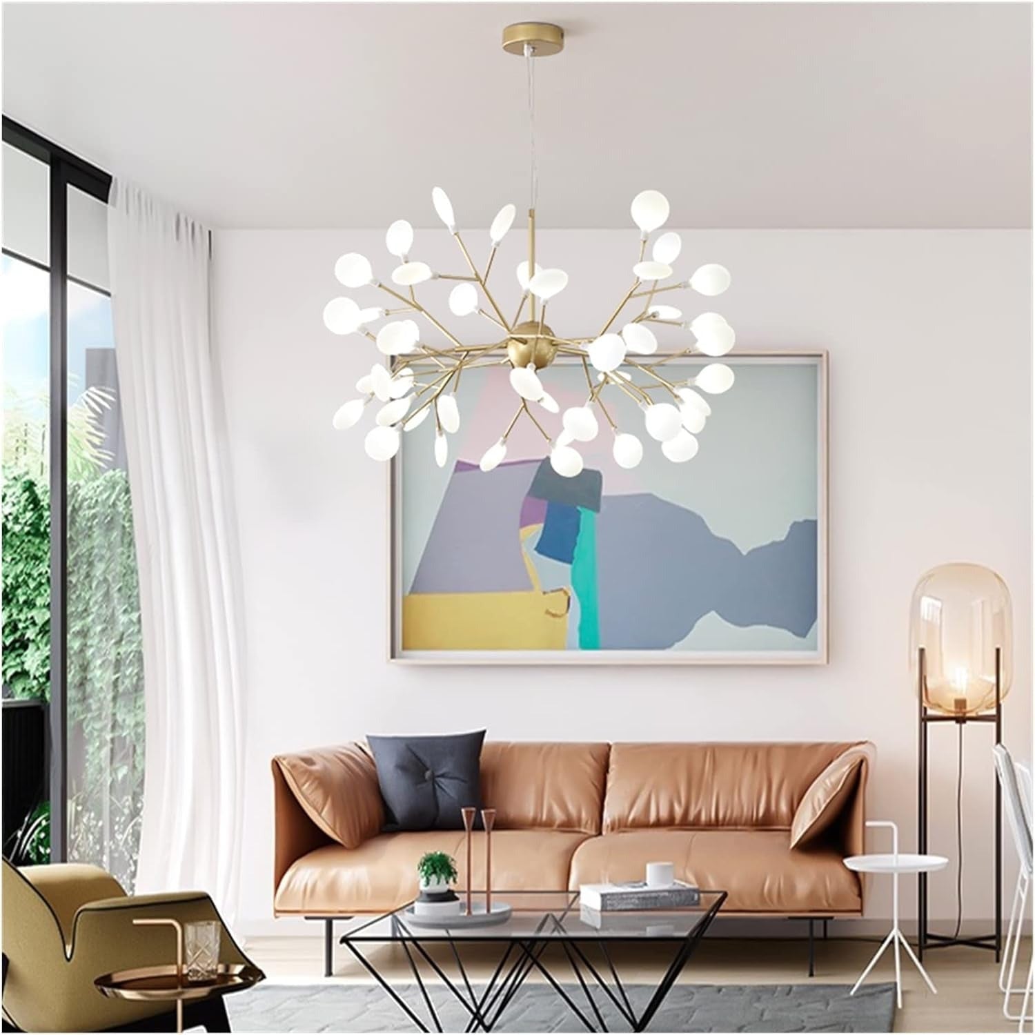 Suspension luminaire arbre doré design LED | TREE™