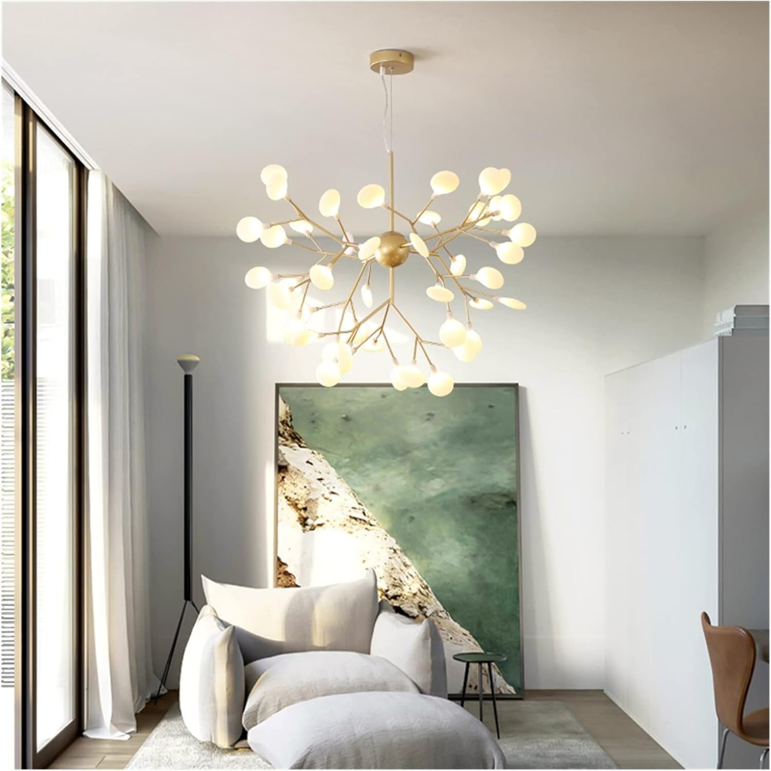 Suspension luminaire arbre doré design LED | TREE™