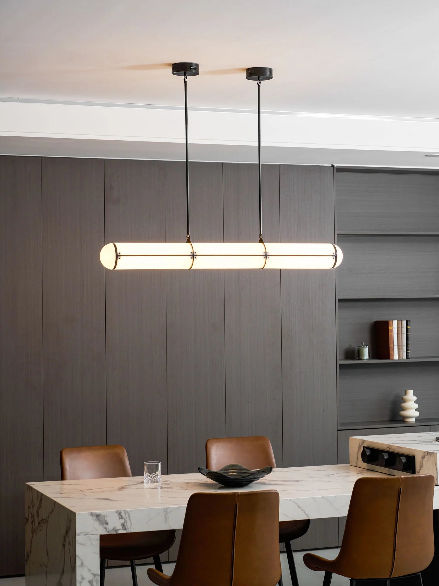 Suspension Linéaire LED Barre Acrylique | RÉGLETTE™