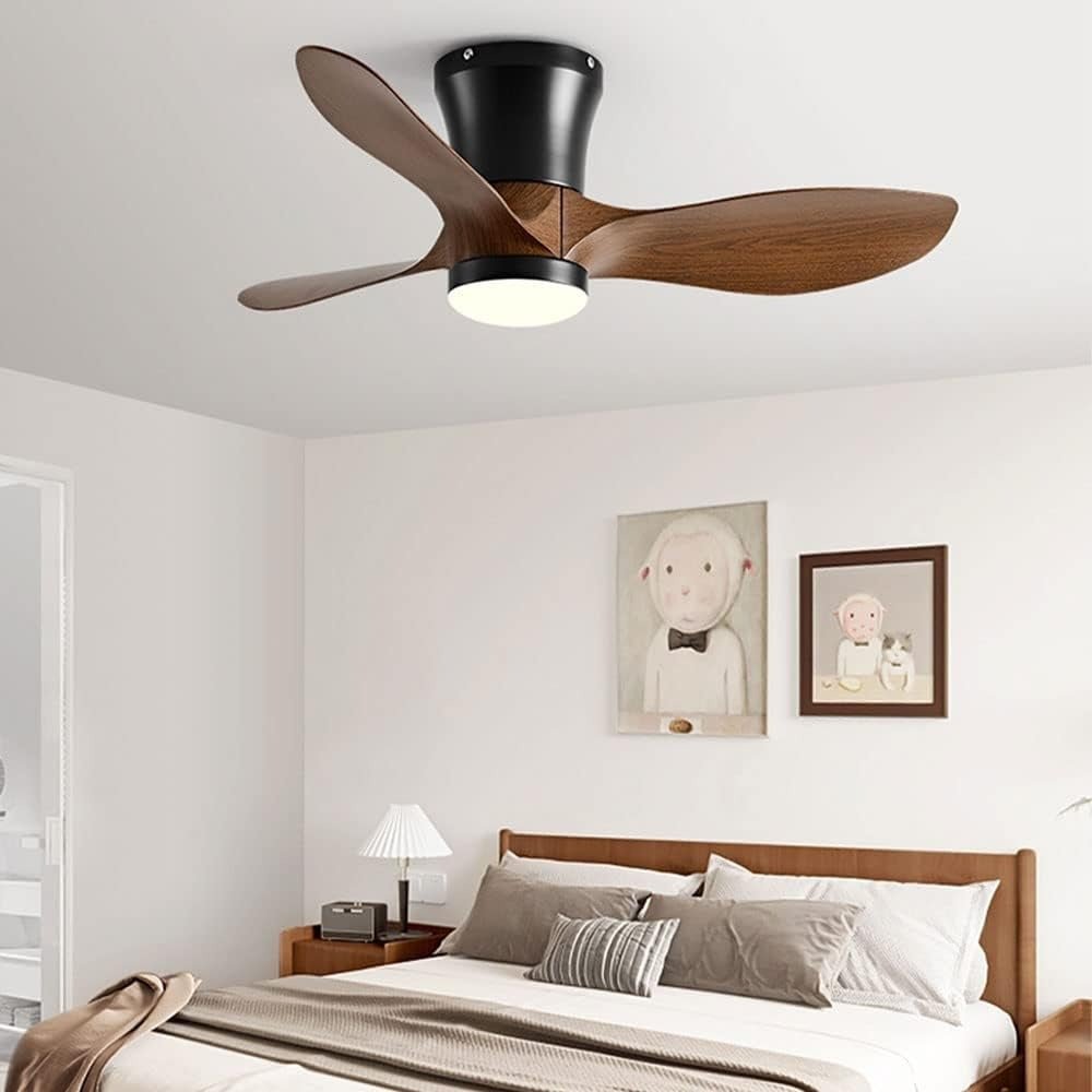 Ventilateur de Plafond Silencieux Moteur DC avec Éclairage LED pour Chambre et Salon | BRISE™ - Lampes Design