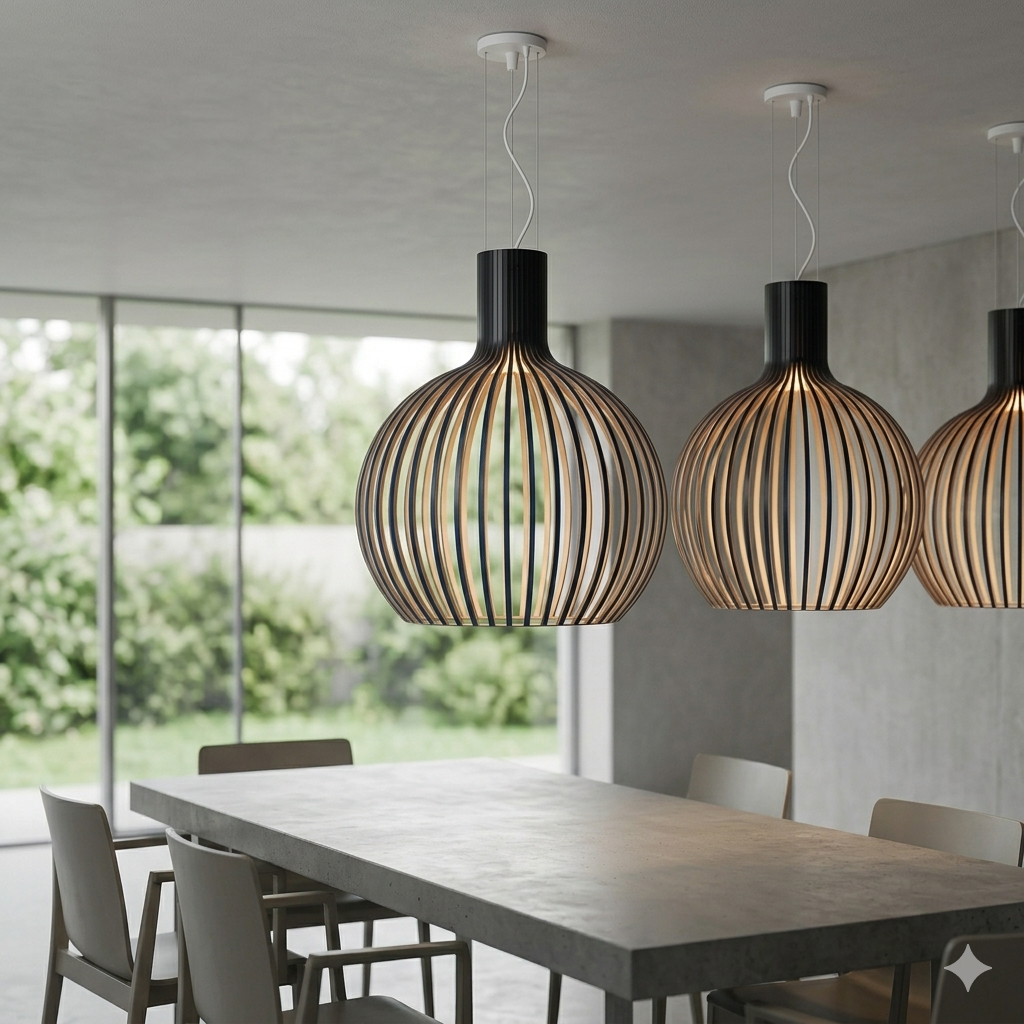 Suspension Octo en Bois : Comment Adopter l'Icône du Design Scandinave dans Votre Intérieur ?