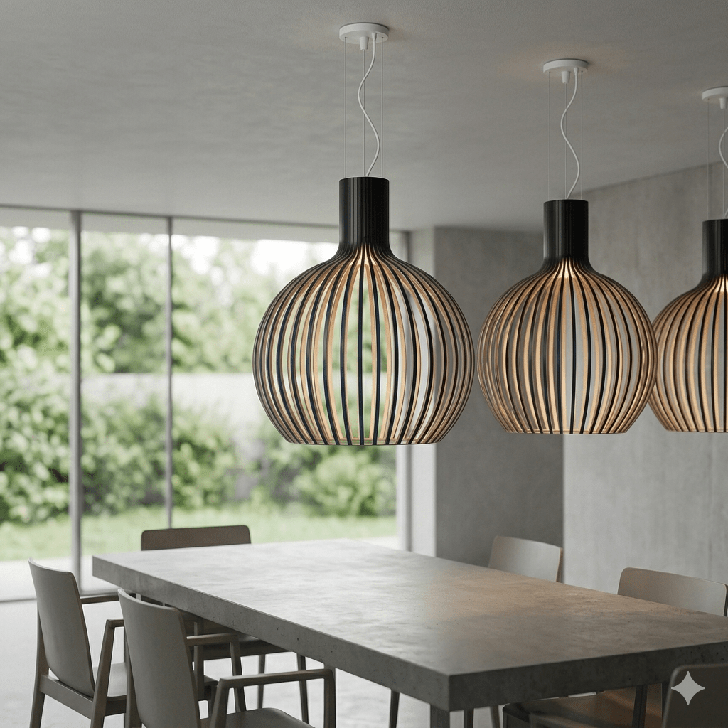 Suspension Octo en Bois : Comment Adopter l'Icône du Design Scandinave dans Votre Intérieur ? - Lampes Design