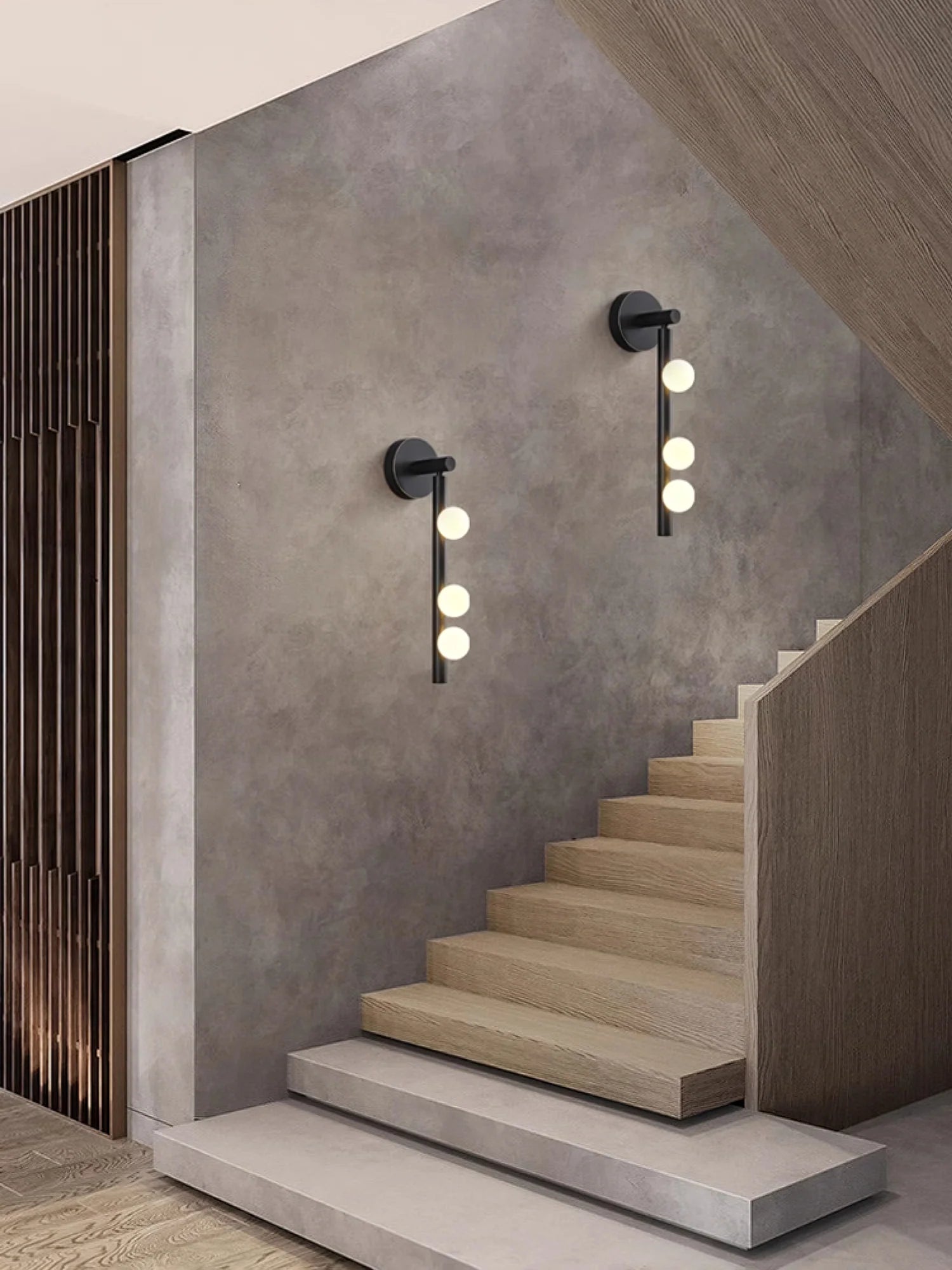 Applique Murale Miroir 3 Globes en Verre — Lampe Vanité Style Industriel Contemporain | COLLIER™