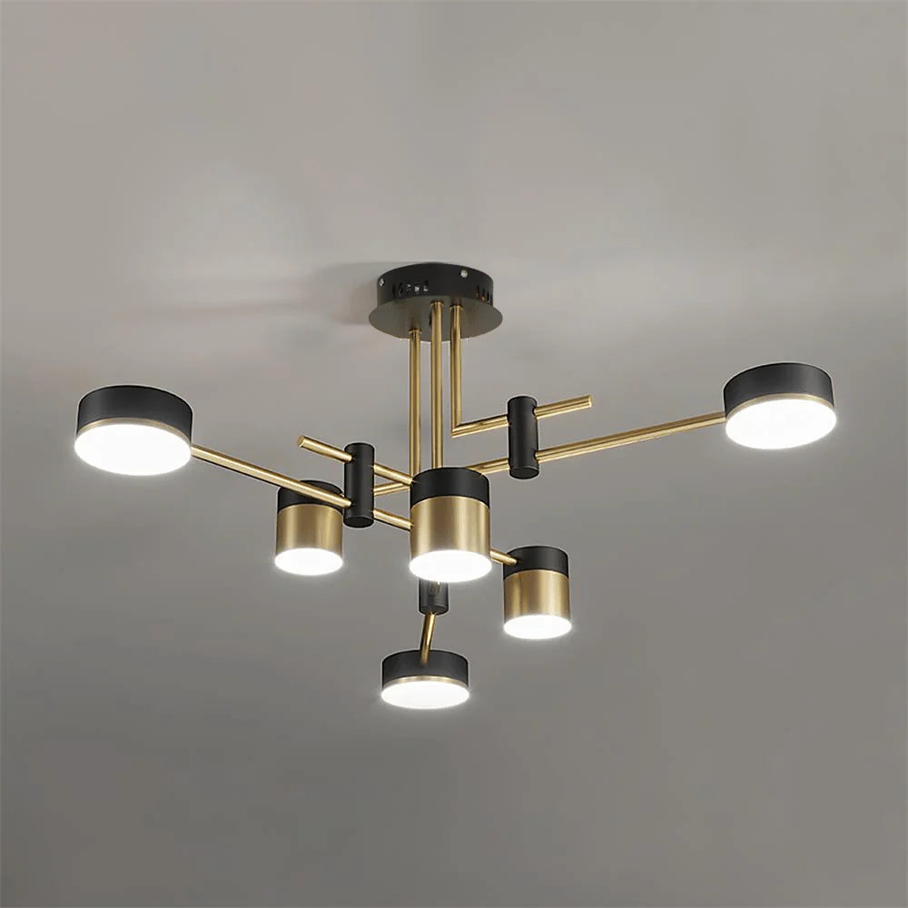 Suspension Multi-Têtes en Fer — Lustre Style Art Déco Nordique | PALME™