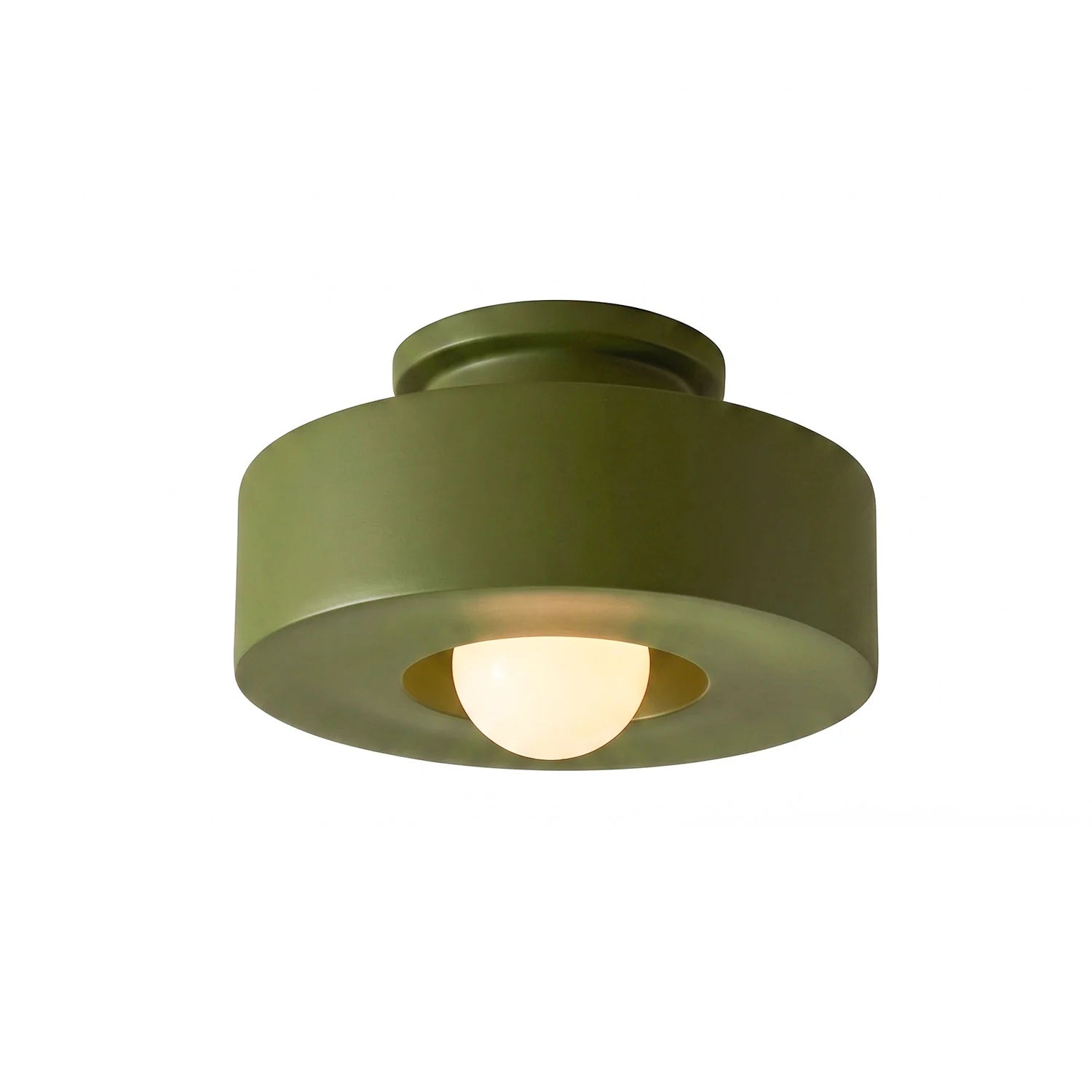 Plafonnier Rond en Résine — Applique Plafond Style Nordique Minimaliste | COUPOLE™