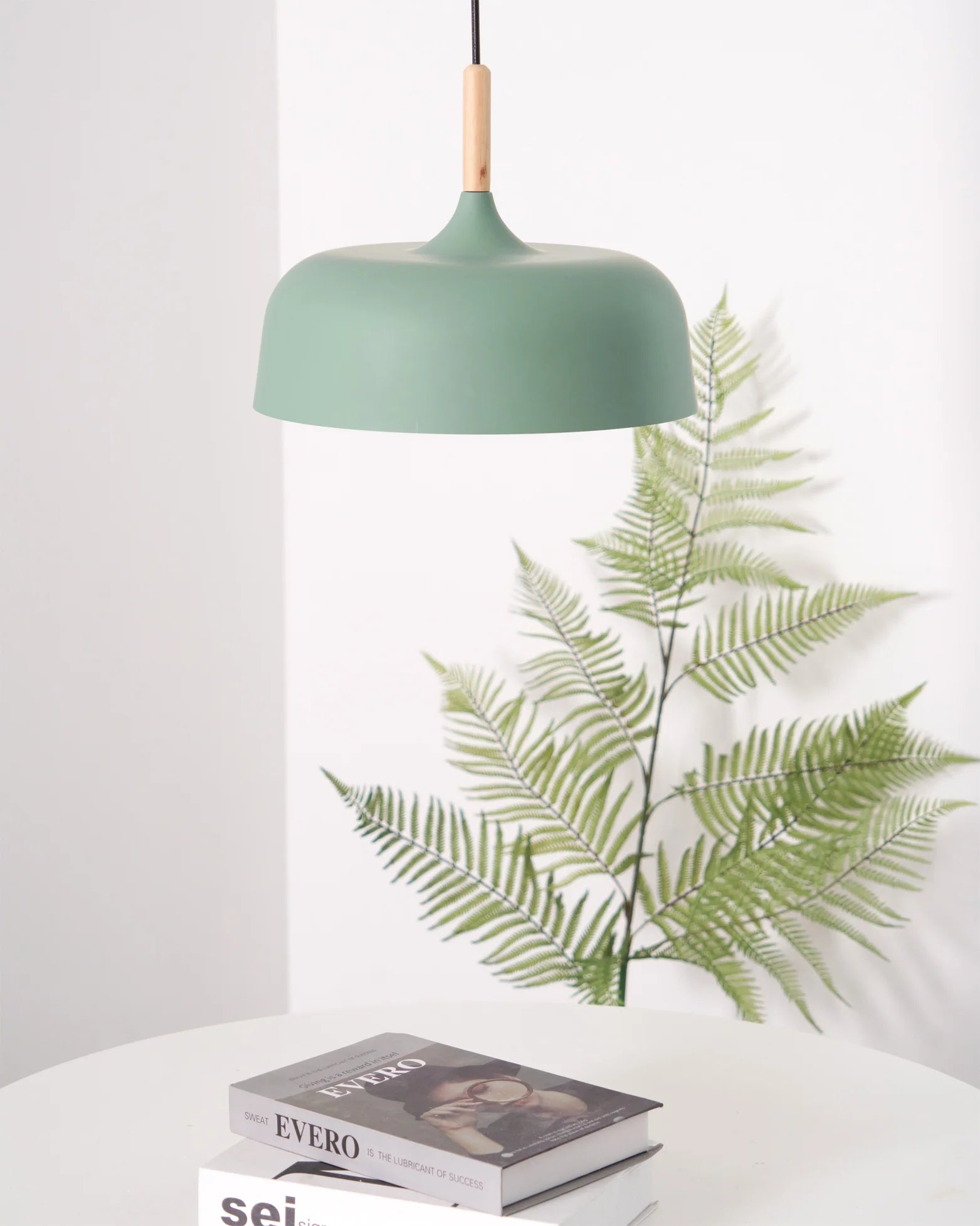 Suspension Disque en Fer & Bois — Lustre Style Nordique Contemporain | PALET™
