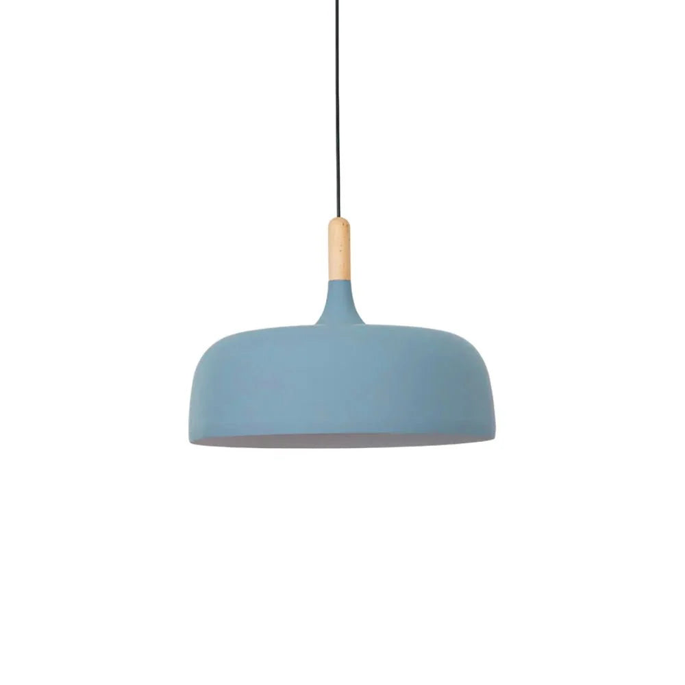 Suspension Disque en Fer & Bois — Lustre Style Nordique Contemporain | PALET™