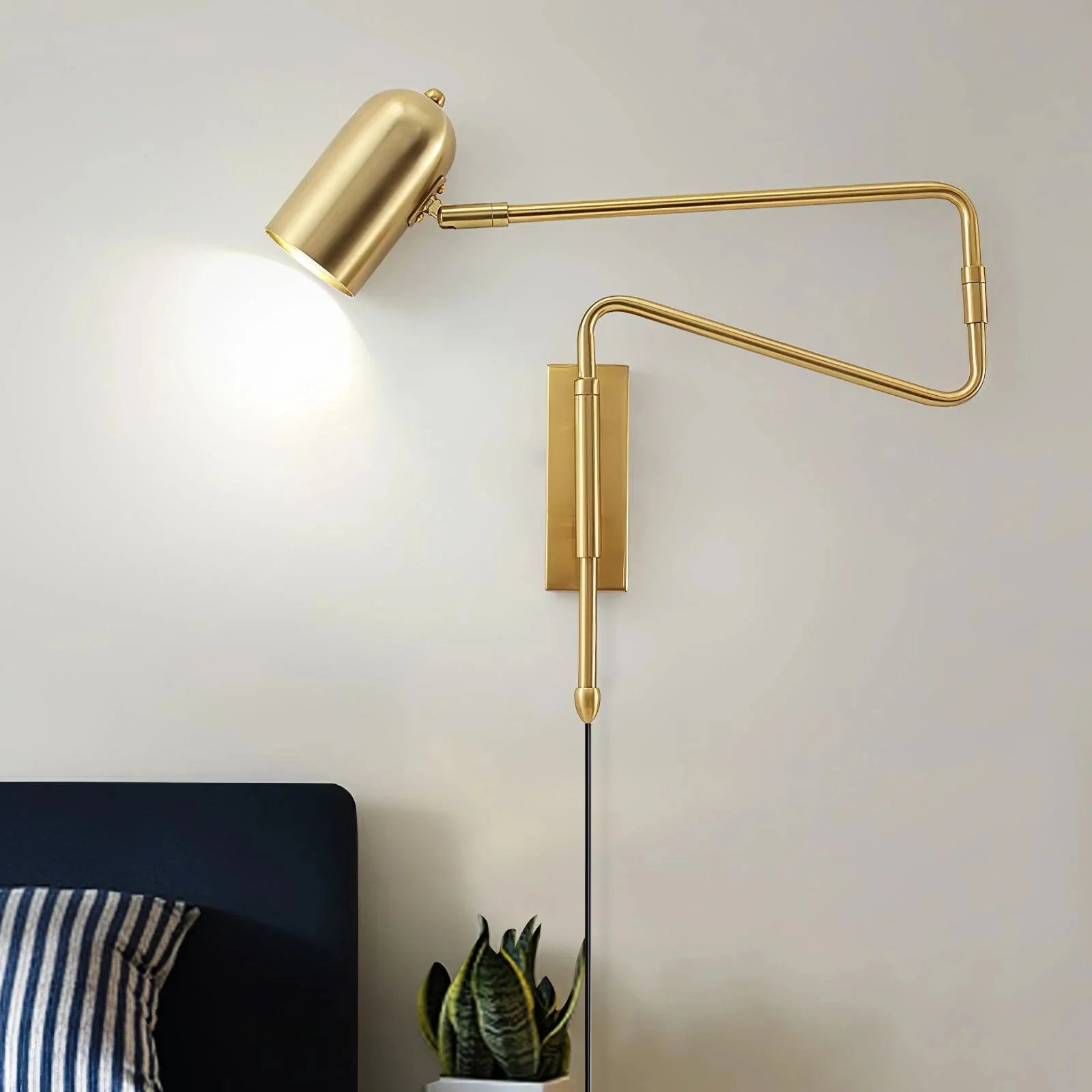 Applique Murale à Bras Articulé Rétractable — Lampe Murale Style Industriel Vintage | COMPAS™
