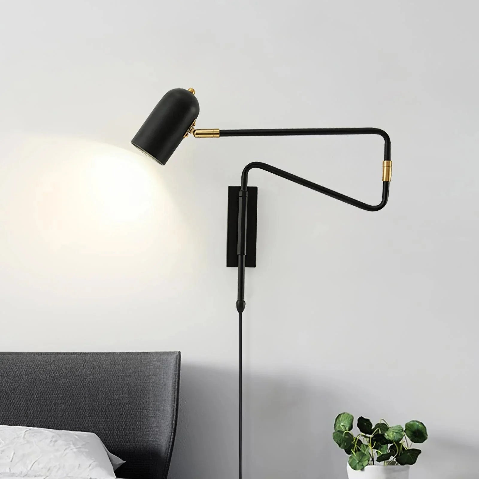 Applique Murale à Bras Articulé Rétractable — Lampe Murale Style Industriel Vintage | COMPAS™