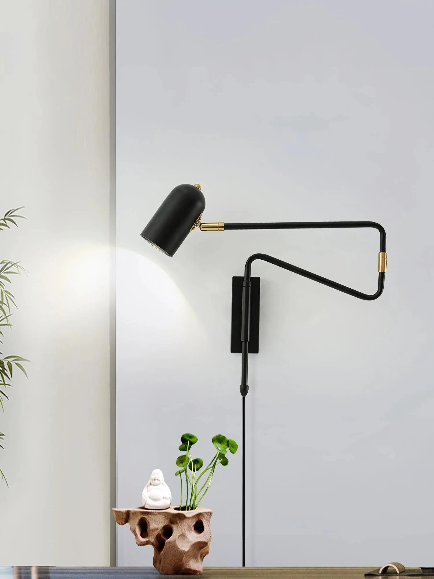 Applique Murale à Bras Articulé Rétractable — Lampe Murale Style Industriel Vintage | COMPAS™
