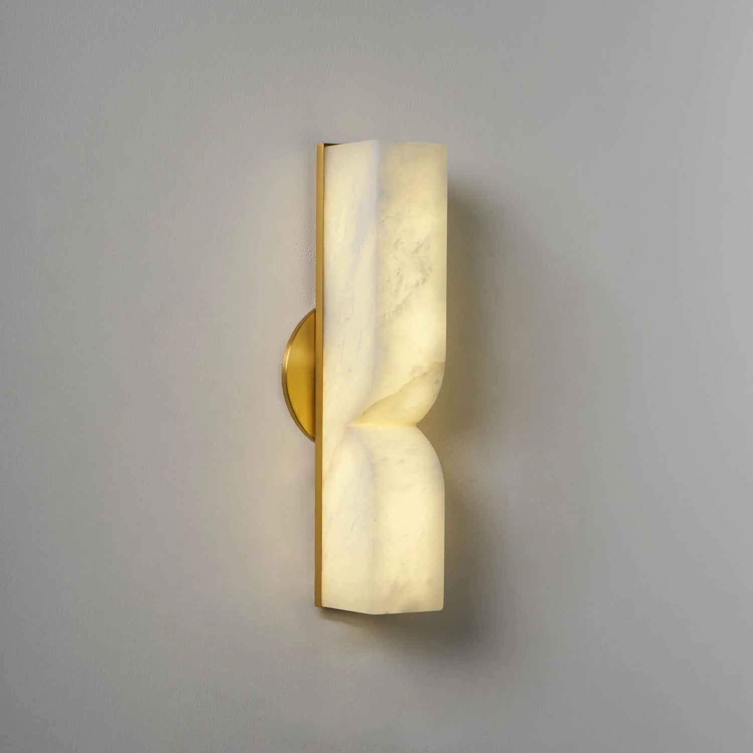 Applique Murale en Marbre Naturel & Cuivre — Lampe Art Déco Style Moderne | OBÉLISQUE™