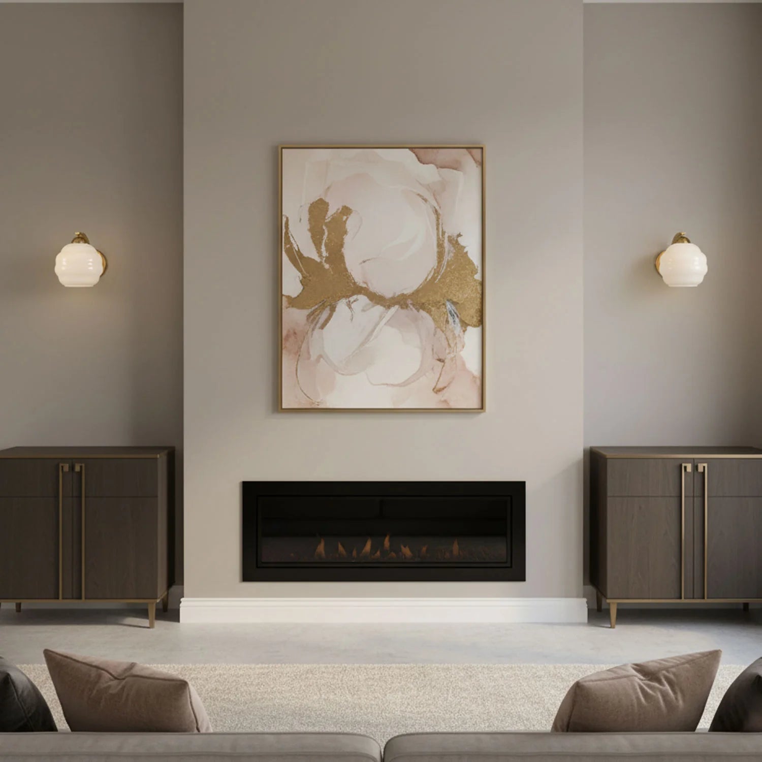 Applique Murale Globe en Verre Laiteux Style Art Déco | GALBE™