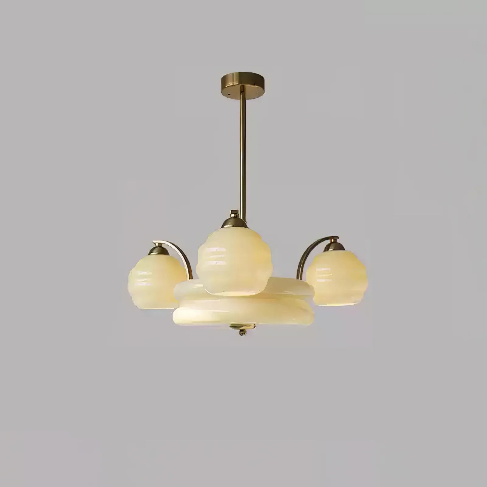 Suspension Verre Multi-Têtes Style Danois — Lustre Bauhaus Nordique Rétro | FJORD™
