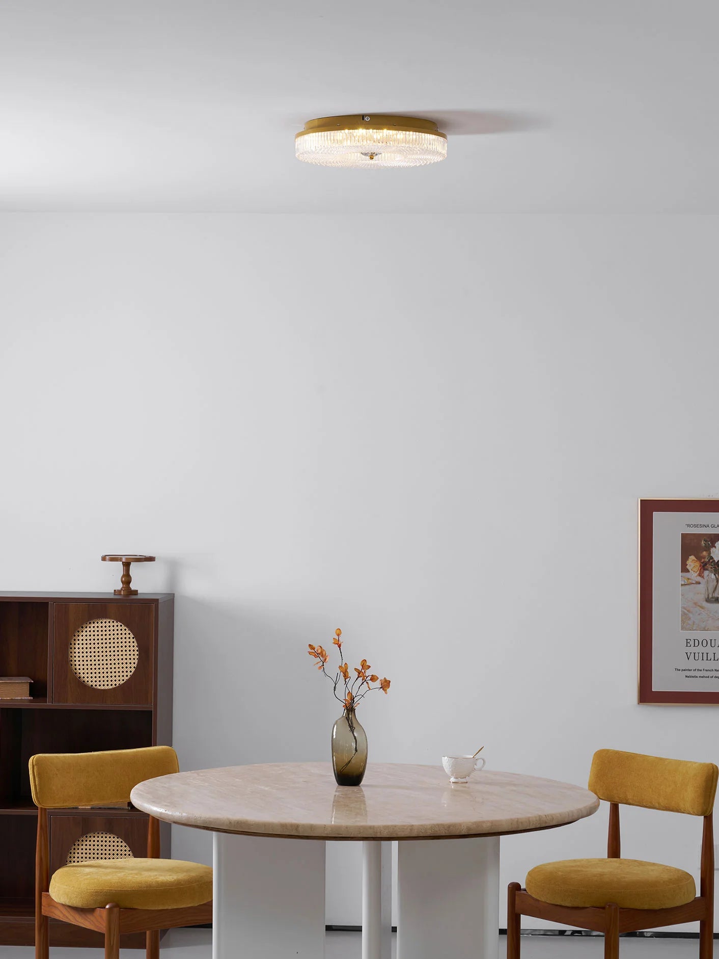 Plafonnier Rond en Acrylique Satiné — Lampe Plafond Style Moderne Tricolore | SATIN™