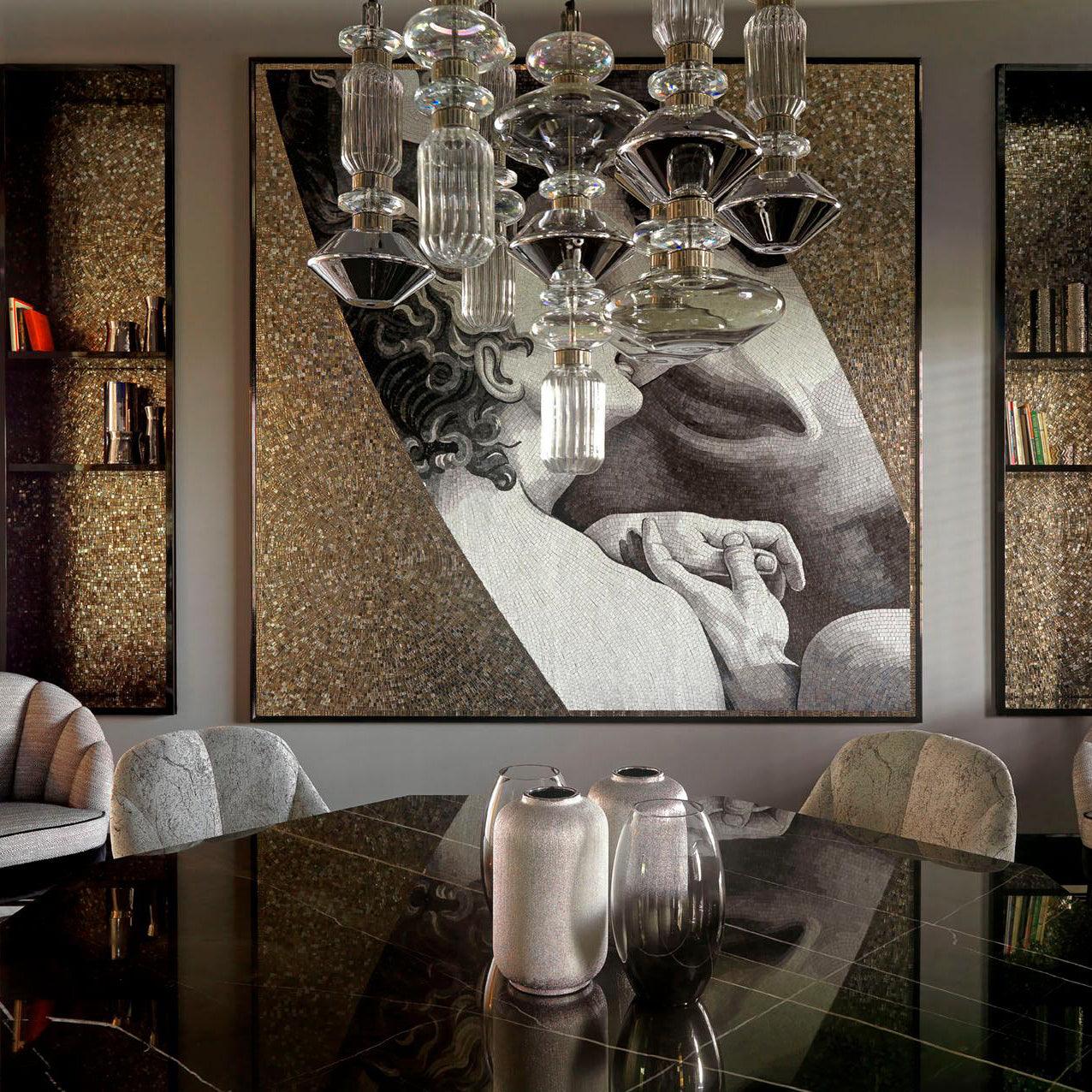 Suspension Cylindre en Verre Cristal — Lustre Luxe Style Italien | VENISE™