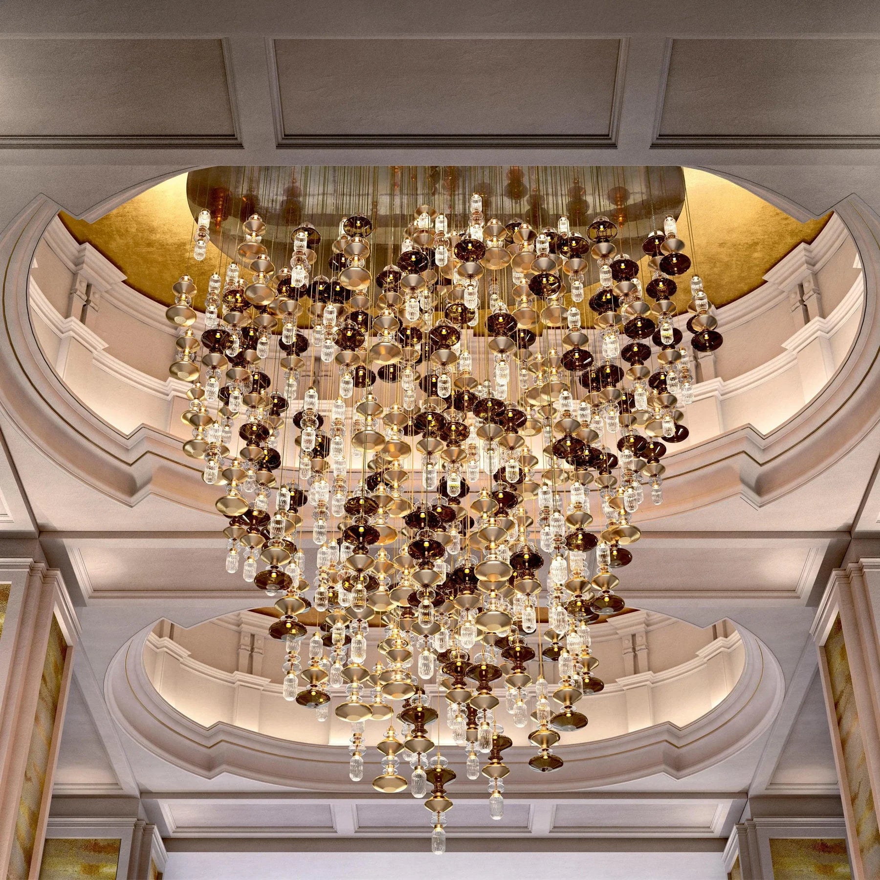 Suspension Cylindre en Verre Cristal — Lustre Luxe Style Italien | VENISE™