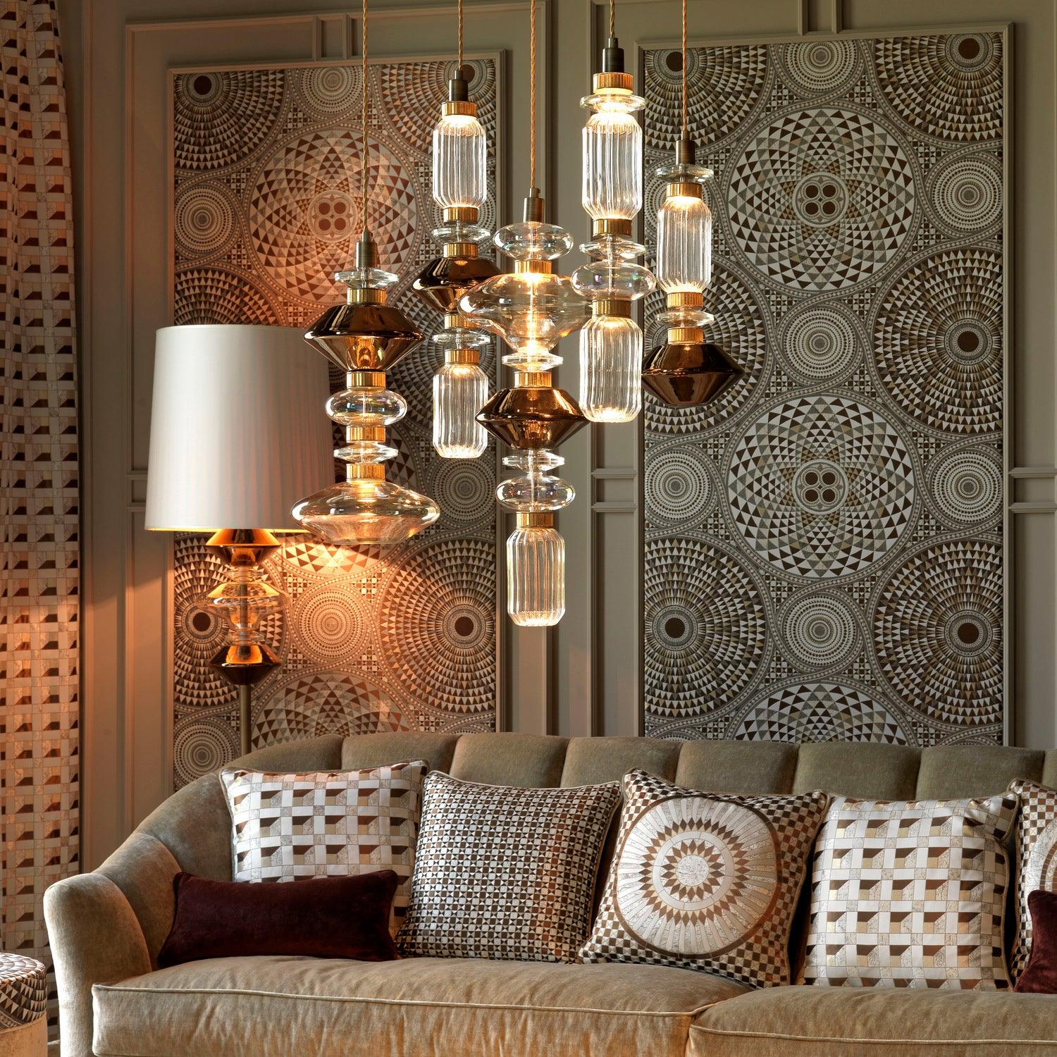 Suspension Cylindre en Verre Cristal — Lustre Luxe Style Italien | VENISE™