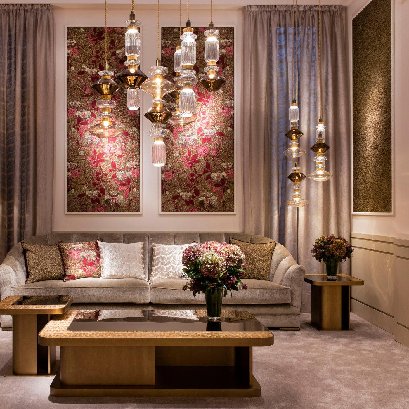 Suspension Cylindre en Verre Cristal — Lustre Luxe Style Italien | VENISE™