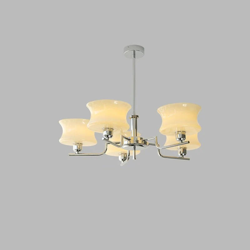 Suspension Globes en Verre Laiteux — Lustre Style Bauhaus Mid-Century | NACRE™