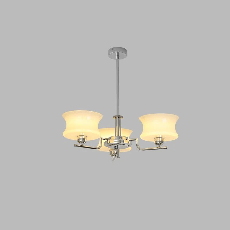 Suspension Globes en Verre Laiteux — Lustre Style Bauhaus Mid-Century | NACRE™