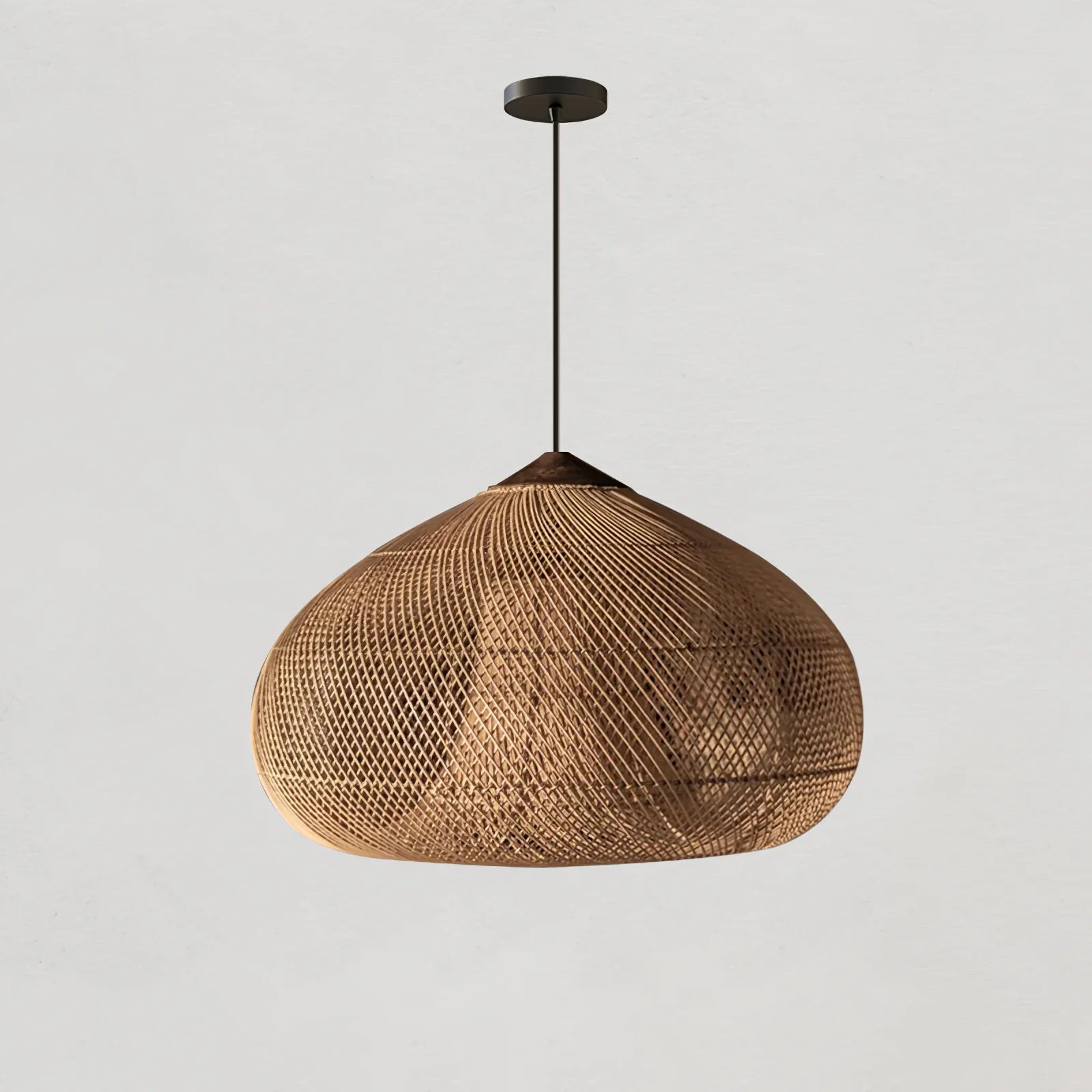 Suspension en Rotin Tressé — Lustre Style Asie du Sud-Est | OSIER™
