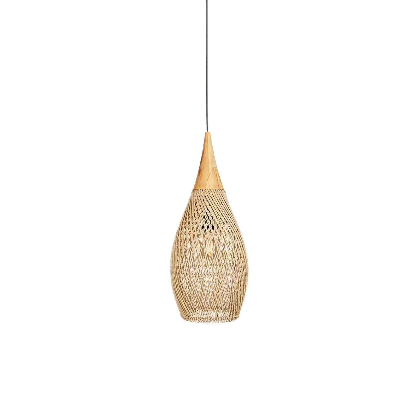 Suspension en Rotin Tressé — Lustre Style Asie du Sud-Est | OSIER™