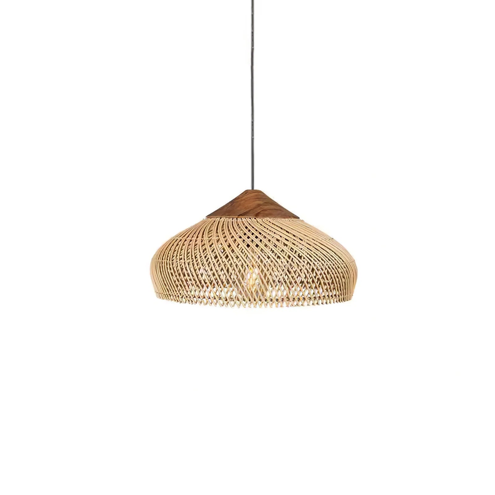 Suspension en Rotin Tressé — Lustre Style Asie du Sud-Est | OSIER™