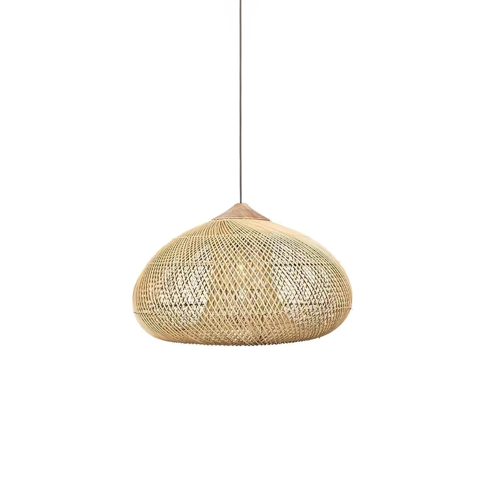 Suspension en Rotin Tressé — Lustre Style Asie du Sud-Est | OSIER™