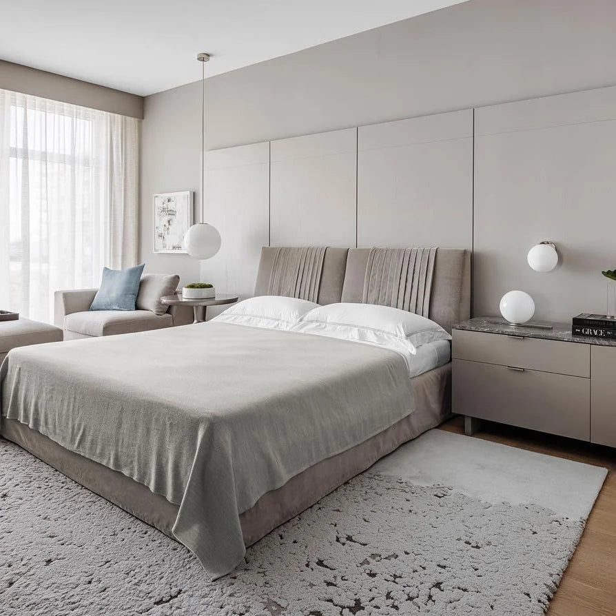 Suspension Boule en Verre Blanc — Lustre Minimaliste Style Moderne | BILLE™