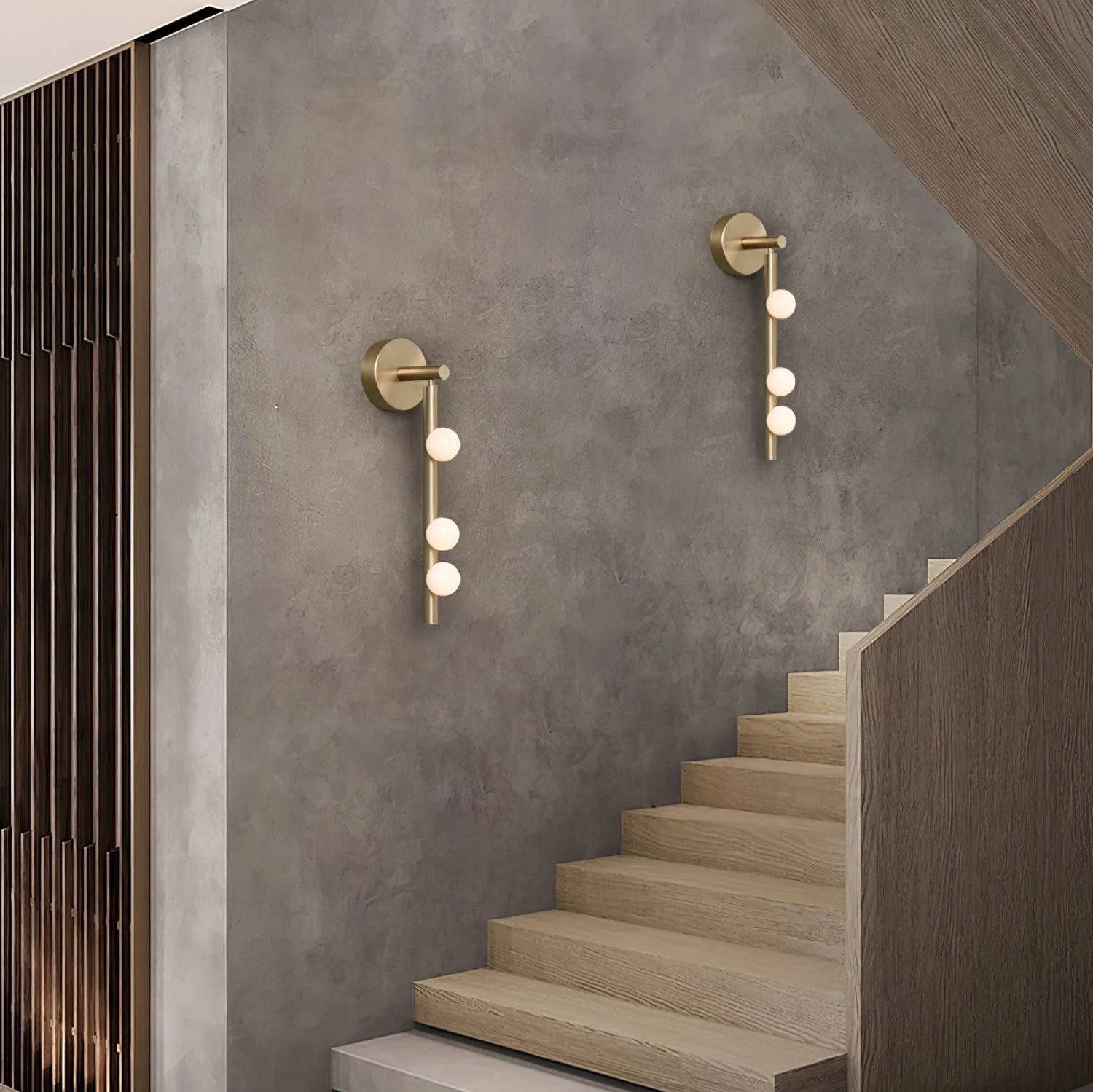 Applique Murale Miroir 3 Globes en Verre — Lampe Vanité Style Industriel Contemporain | COLLIER™