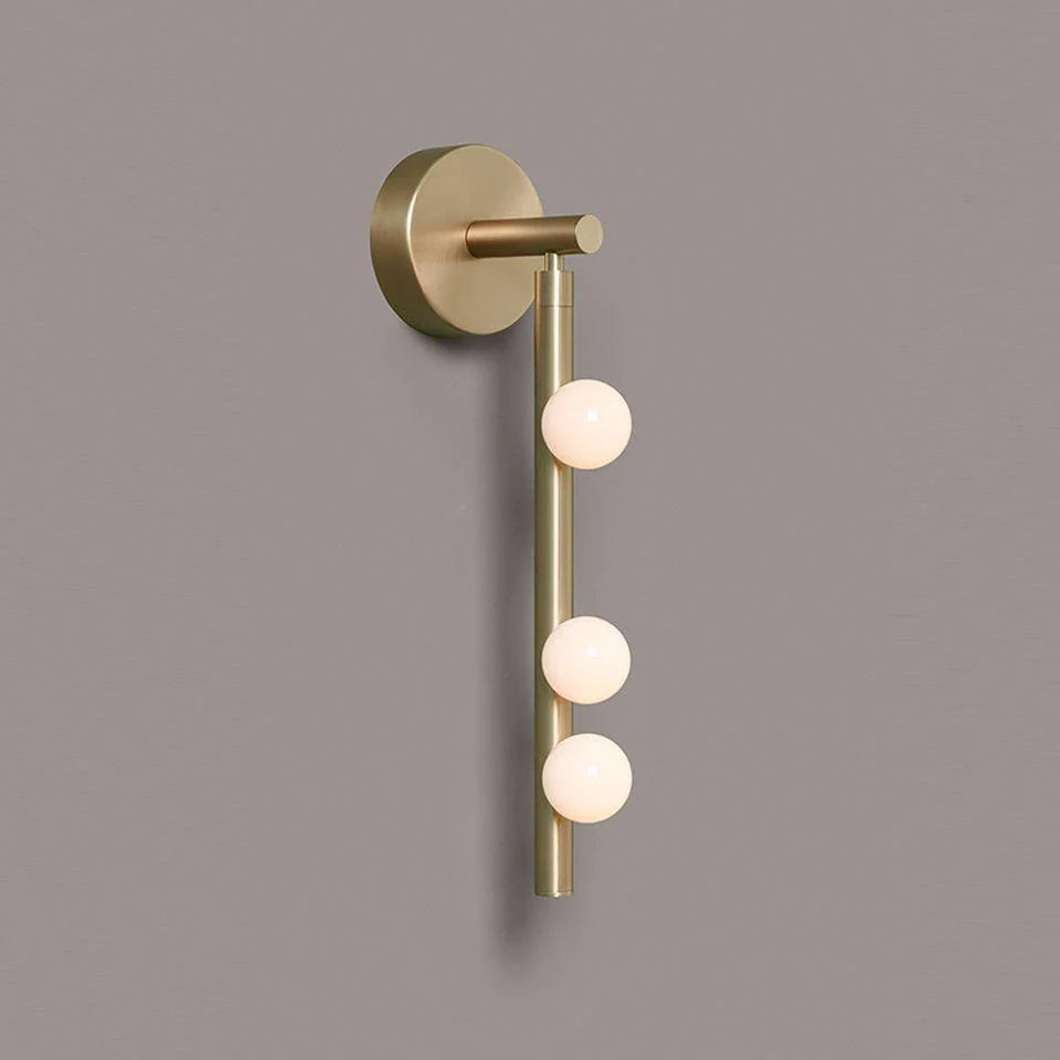 Applique Murale Miroir 3 Globes en Verre — Lampe Vanité Style Industriel Contemporain | COLLIER™