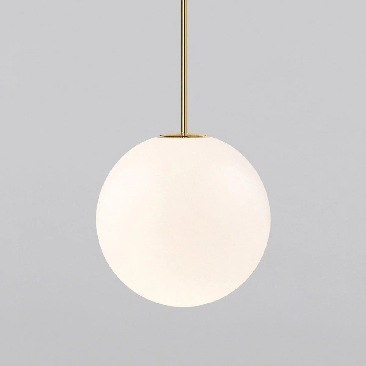 Suspension Boule en Verre Blanc — Lustre Minimaliste Style Moderne | BILLE™