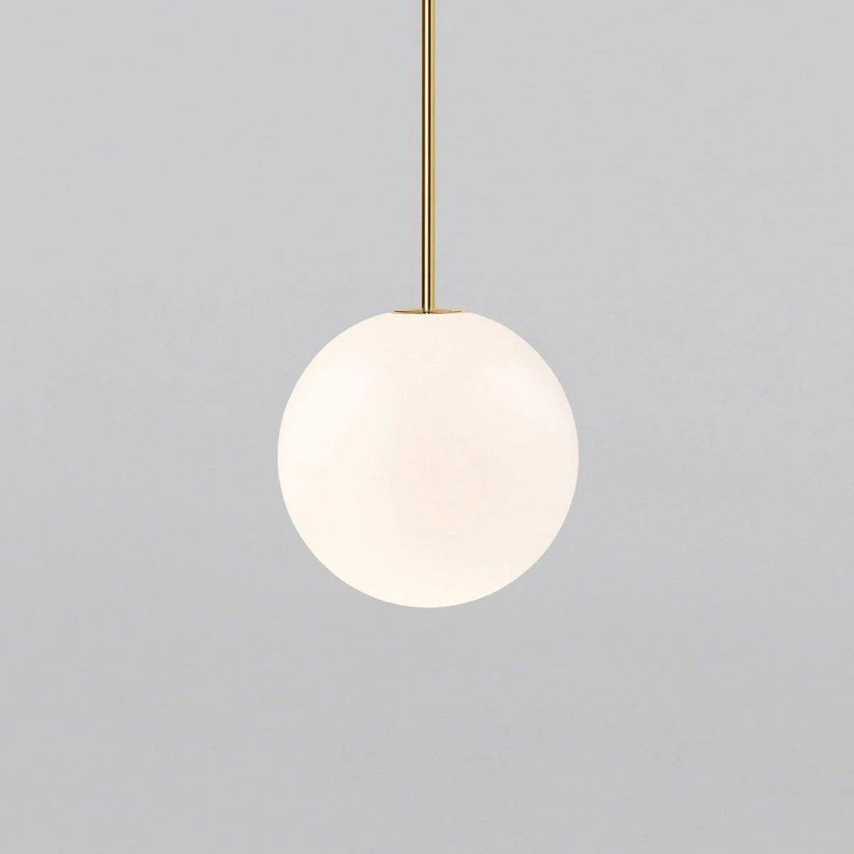 Suspension Boule en Verre Blanc — Lustre Minimaliste Style Moderne | BILLE™