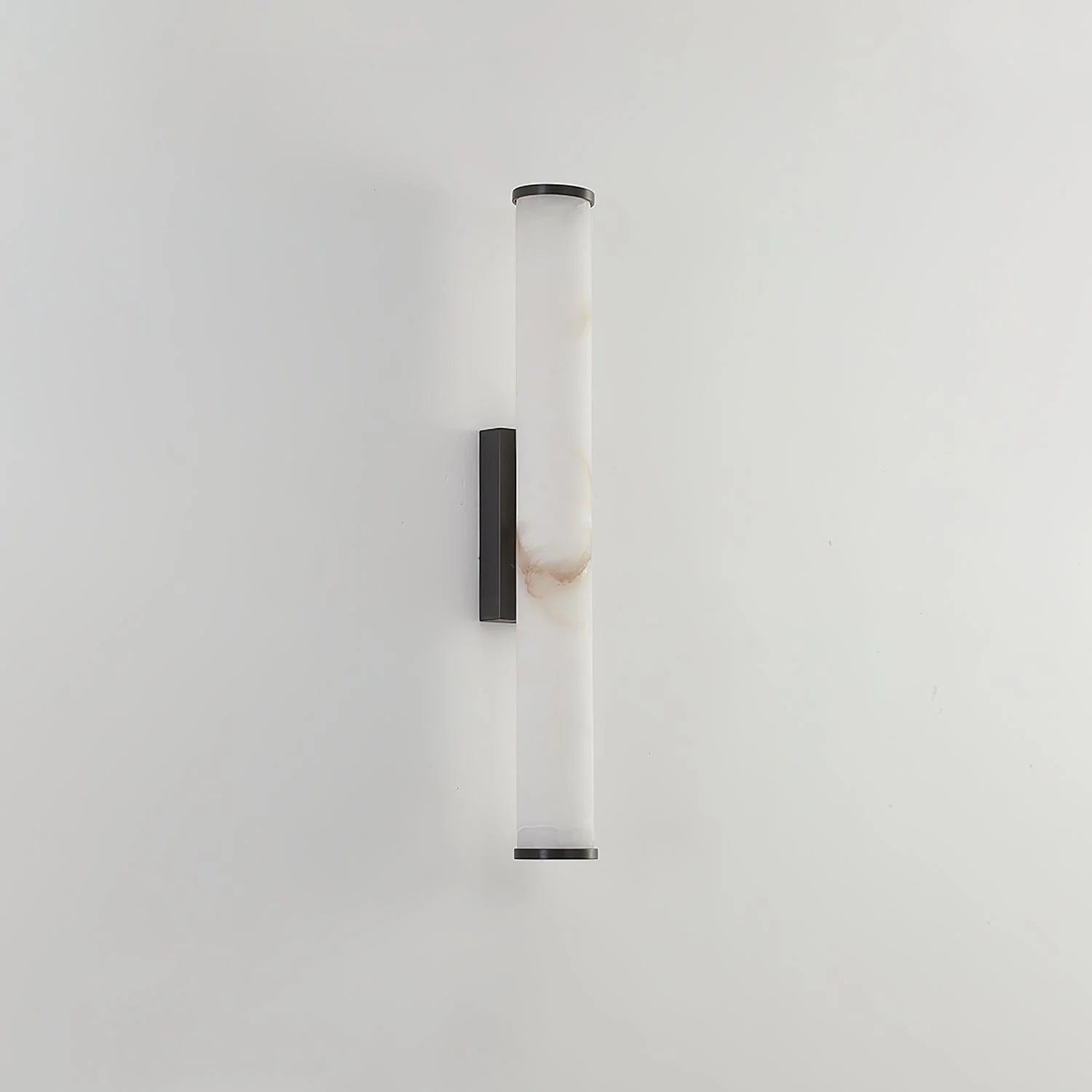 Applique Murale en Pierre Imitation Marbre & Cuivre — Lampe Barre Style Moderne Neutre | CALCAIRE™