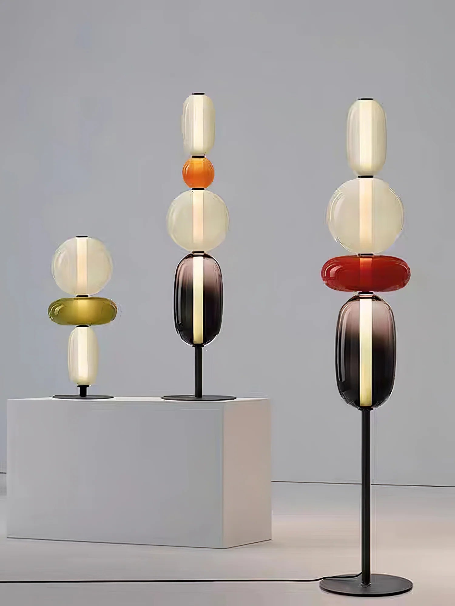 Lampe Boules de Verre Empilées Style Bonbon | BONBON™